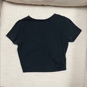 Black Cropped Baby Tee